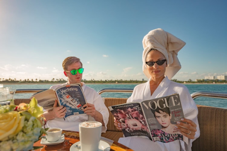 i love this boat - sundeck seating