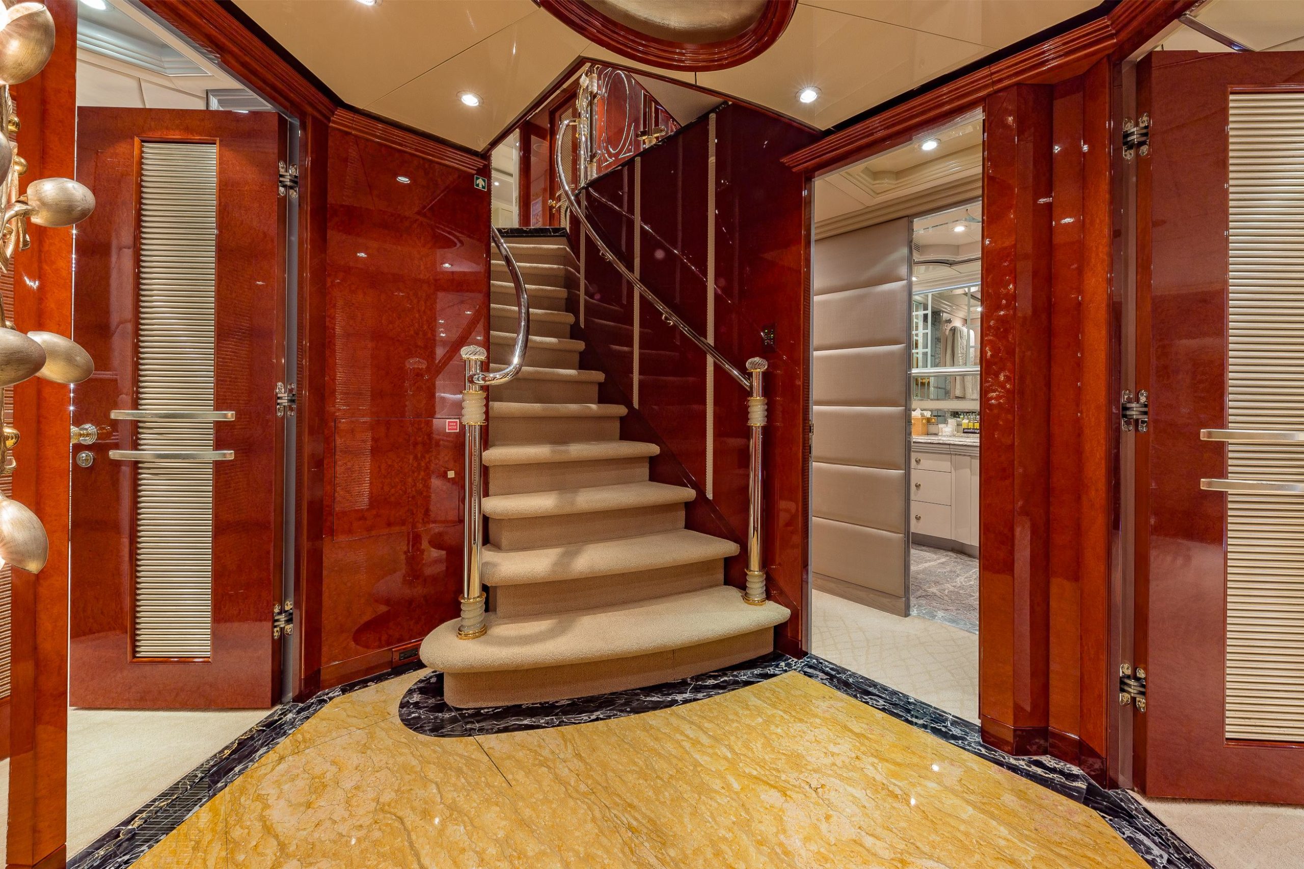 i love this boat - staircase to below deck