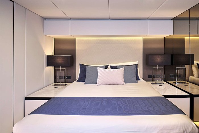 Catamaran Genny guest cabin