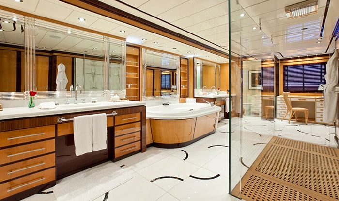 force blue master bathroom