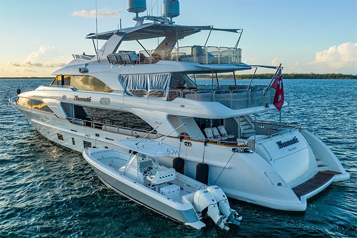 Motor yacht Namaste and tender