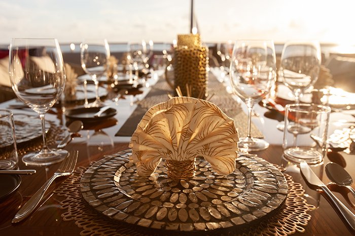 Motor Yacht No Bad Ideas 160ft bridge deck dining table