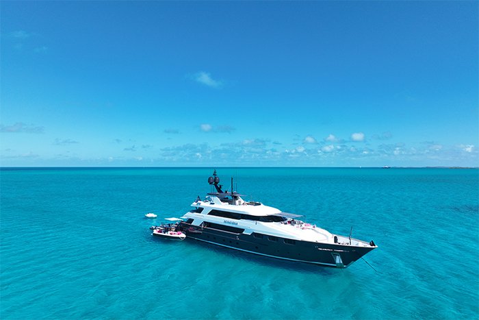 Motor Yacht No Bad Ideas 160ft running shot b