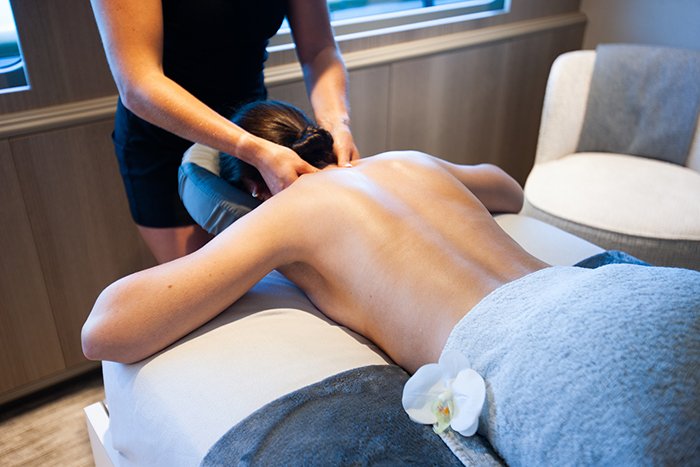 Motor Yacht No Bad Ideas 160ft VIP cabin massage