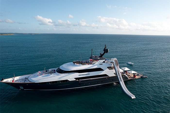 Motor Yacht No Bad Ideas 160ft water slide