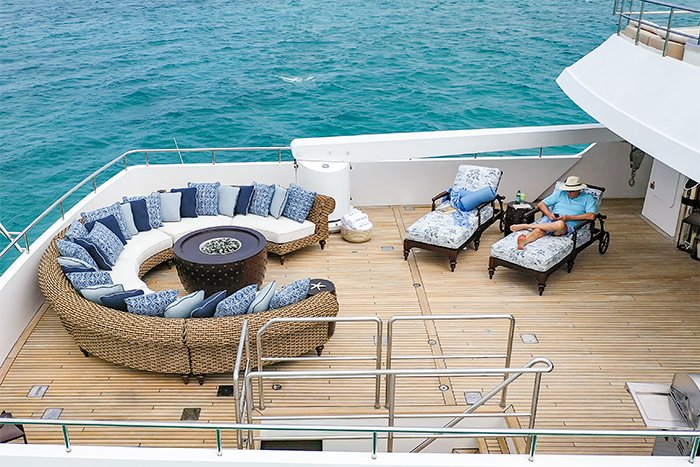 Motor yacht Sea Axis Bridge Deck Aerial