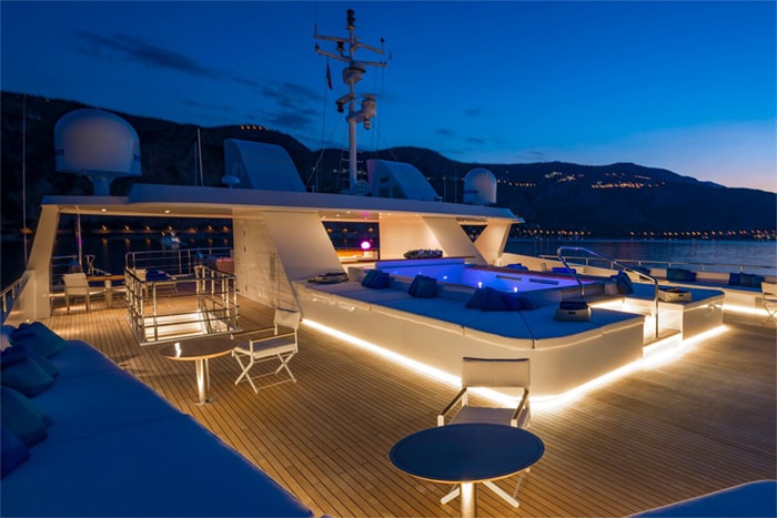 Serenity Sundeck by Night