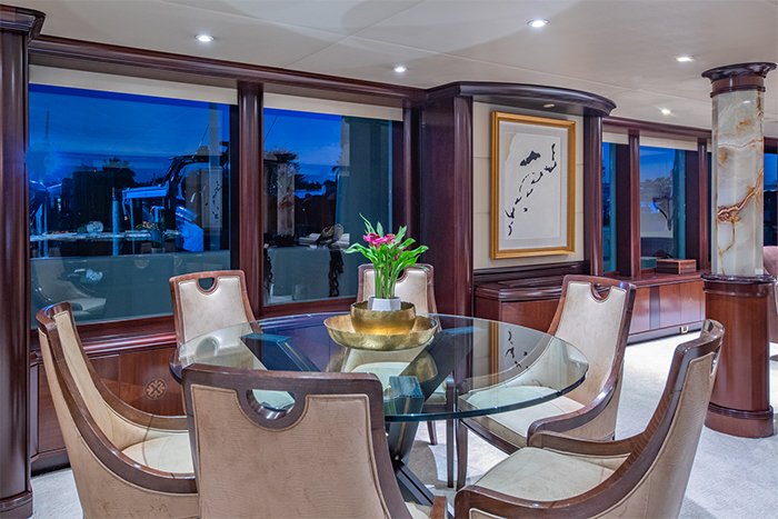 Starship yacht salon game table