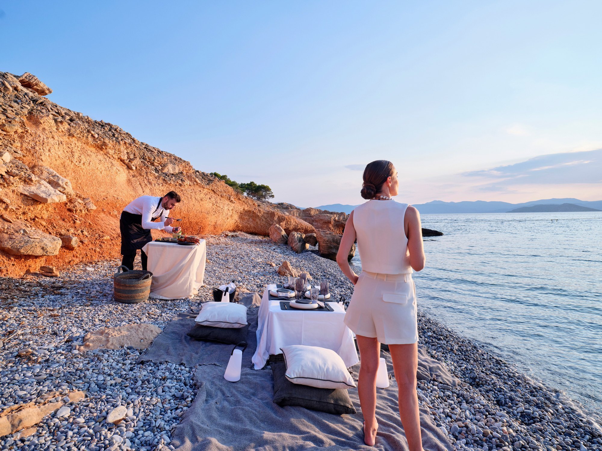 above & beyond - beach set up