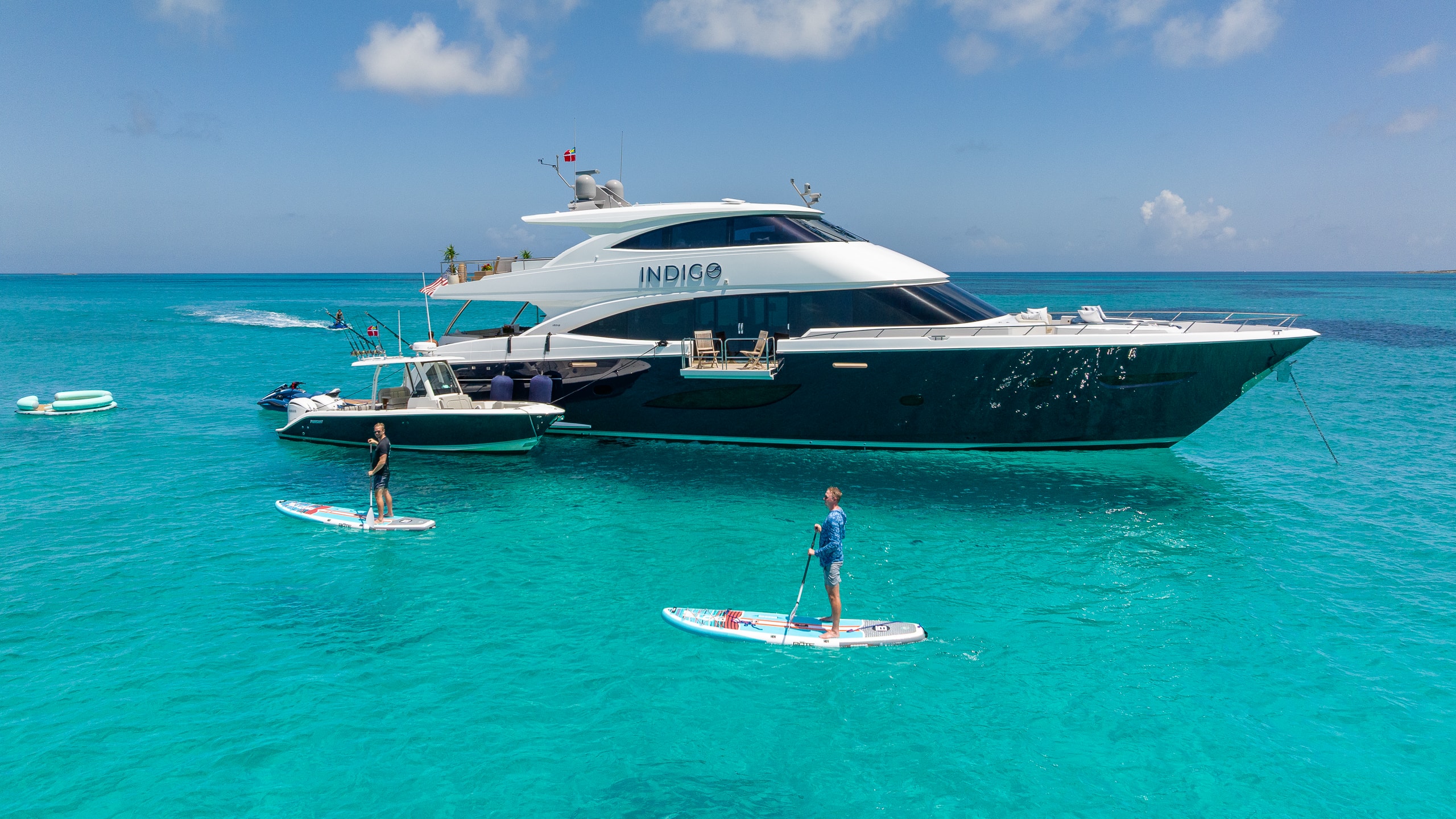 indigo - side profile