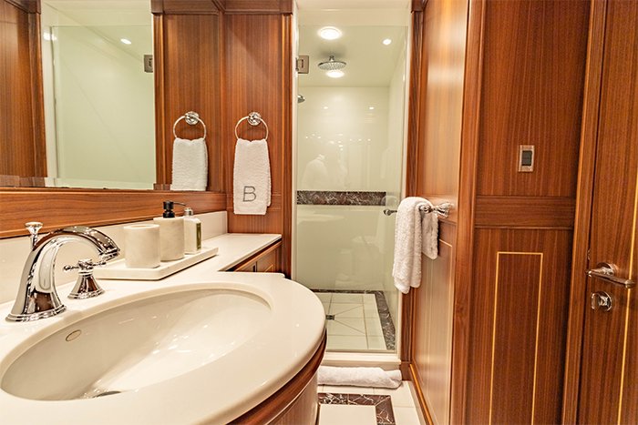 Yacht Blacksheep VIP bathroom