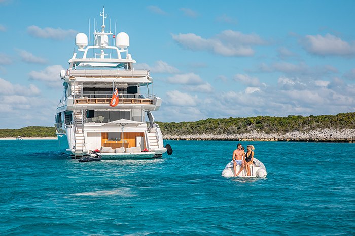 Yacht Emina aft view