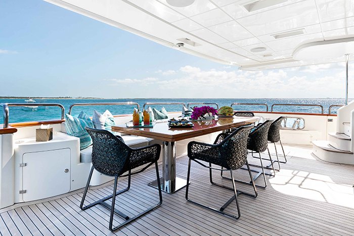 Yacht Insieme Aft Deck 1