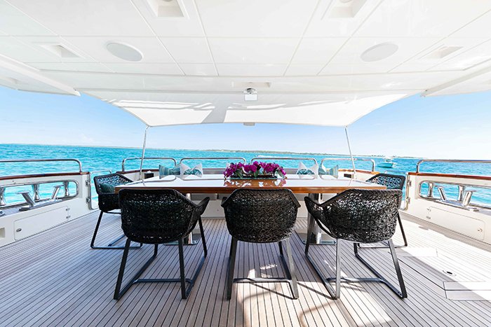 Yacht Insieme Aft Deck