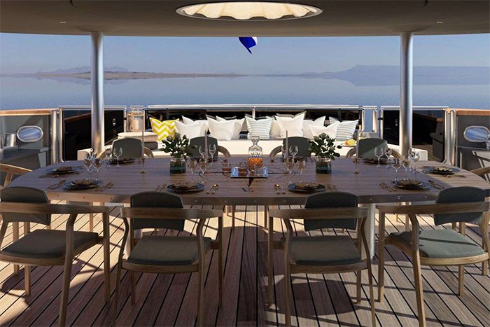 Yacht Life is Good deck dining