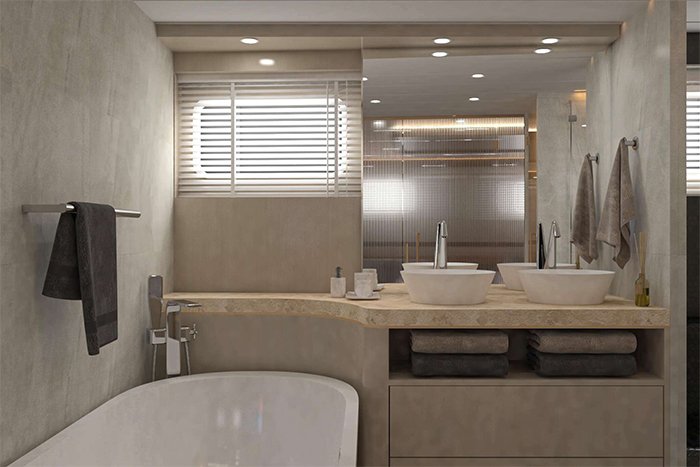 Yacht Life is Good guest bathroom