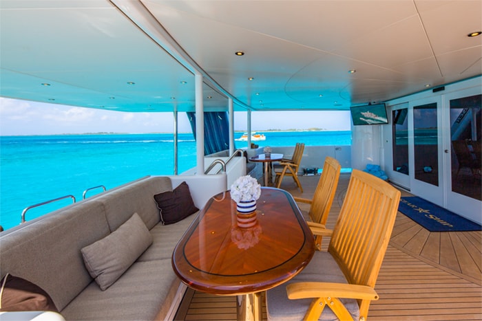 Yacht Starship aft deck