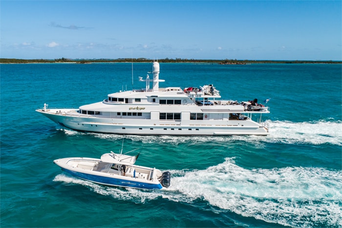 Yacht Starship and tender