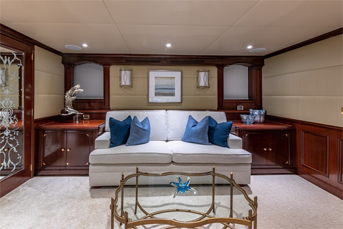Yacht Starship master cabin seating area